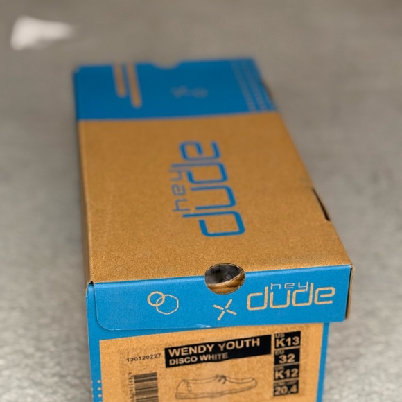 Hey Dude Wendy Youth “Disco White” – Size K13 – Brand New with Box! - Picture 9 of 10